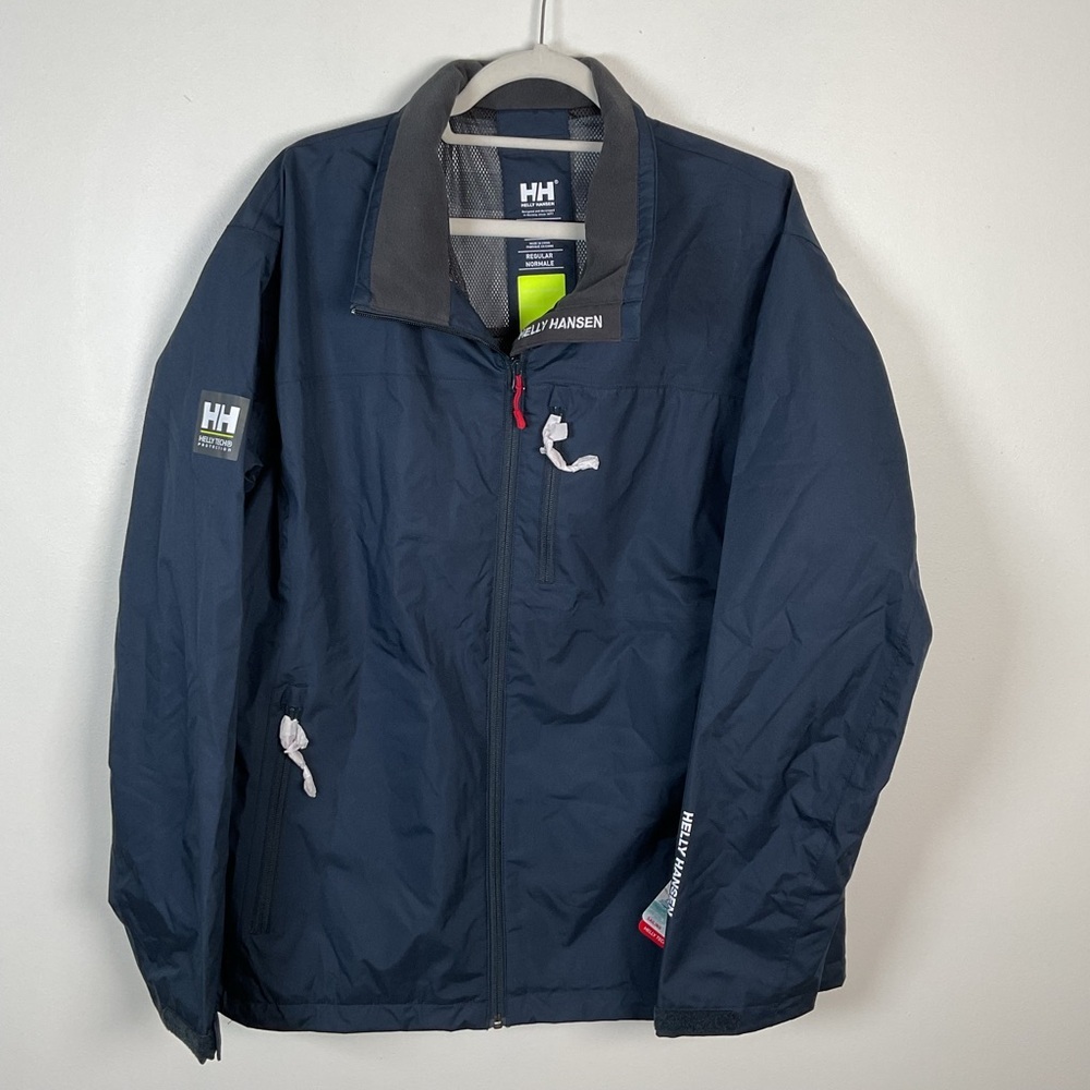 Helly Hansen Navy Utility Jacket with Gray Collar